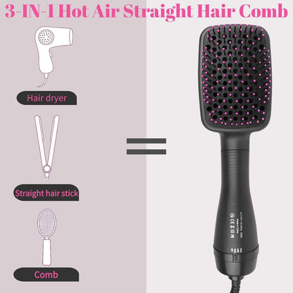 🔥Limited Time 50% Off✨2 in 1 Comfort Comb Design Multifunctional Hair Dryer