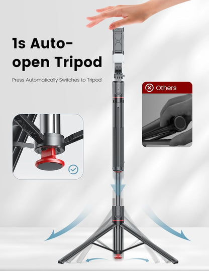 🔥Selfie Stick Tripod with Wireless Remote