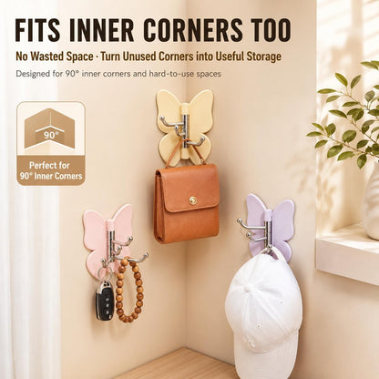 Butterfly Rotating Self Adhesive Hooks