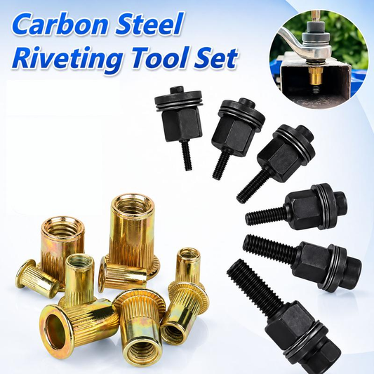 Manual Rivet Nut Tool Kit M3-M12 – Hand Rivet Nut Setter for Metal, Auto & DIY