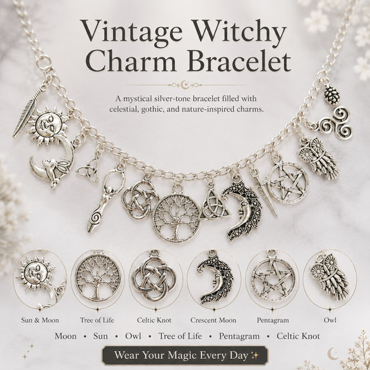 🔥Limited Time 50% Off✨Vintage Witchy Charm Bracelet