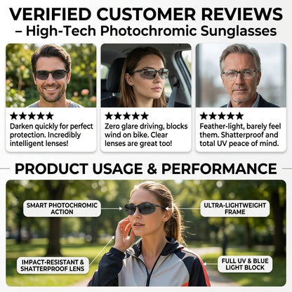 🚙🕶️Smart Vision Glasses – Anti-Glare UV Protection with Infrared Night Vision & Impact-Resistant Lenses