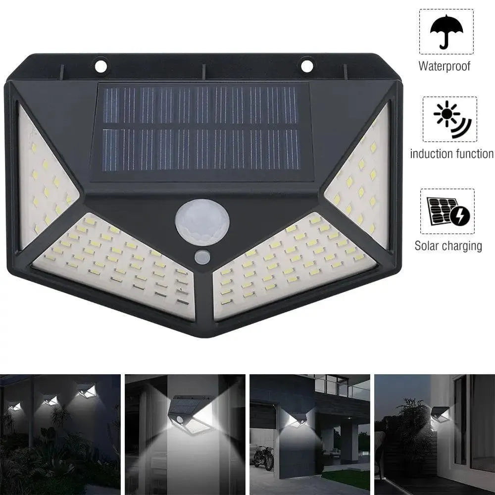 Light Up Gardens Instantly! 140-LED Motion Sensor Solar Wall Lamp