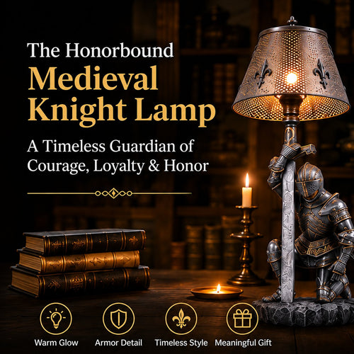 ⚔️ The Honorbound Medieval Knight Lamp - A Timeless Guardian of Courage, Loyalty & Honor.🏅
