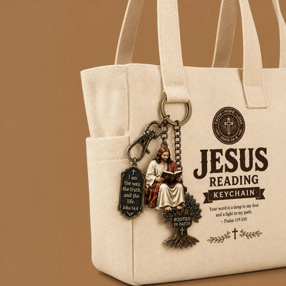🎉Jesus Reading Keychain
