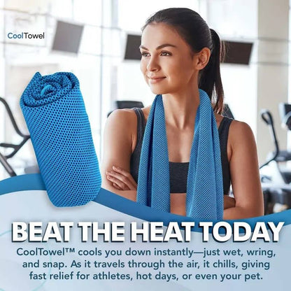 🥶Summer Hot Sale - BUY 1 GET 1 FREE!!⚡50K+ SOLD!❄️Cold Sweat Towel You Can Use Anywhere, Anytime! Reusable Soft Absorbent Cooling Portable