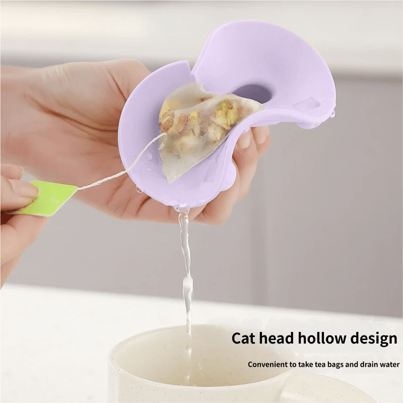 🎉🍵Universal Food-Grade Silicone Mug Lid (Cat Design)🐱