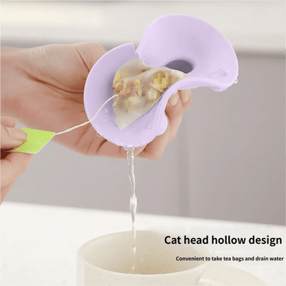 🎉🍵Universal Food-Grade Silicone Mug Lid (Cat Design)🐱