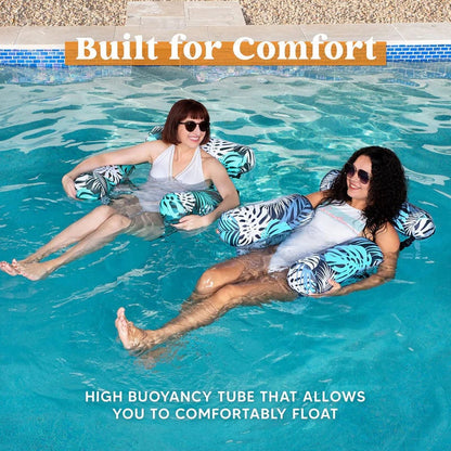 🏖️Thick Inflatable Pool Float Lounger - Portable Inflatable Pool Chair for Adults