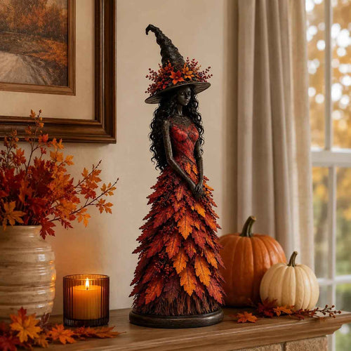 🔥LAST DAY 50% OFF - 🧙‍♀️Enchanted Autumn Witch Figurine