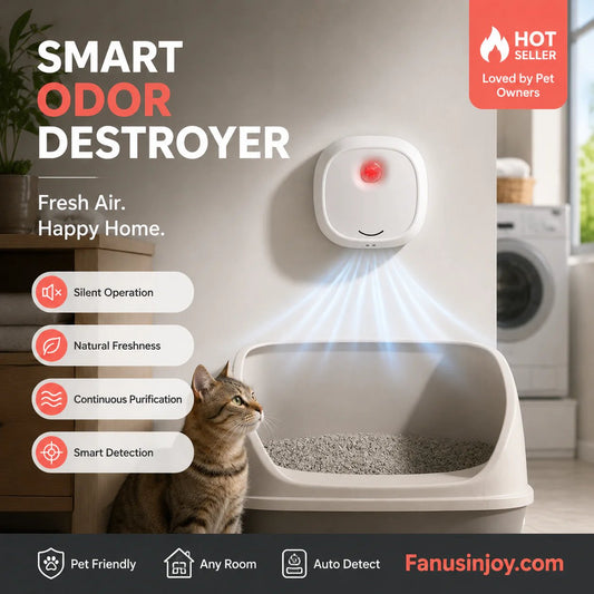 🌬️Say goodbye to unpleasant odors with it! Smart Quiet Pet Odor Eliminator