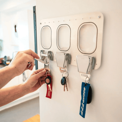 ✈️ Handcrafted Aviation Seatbelt Key Holder