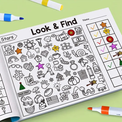 ✍️🧠Interactive Look & Find Colouring Book