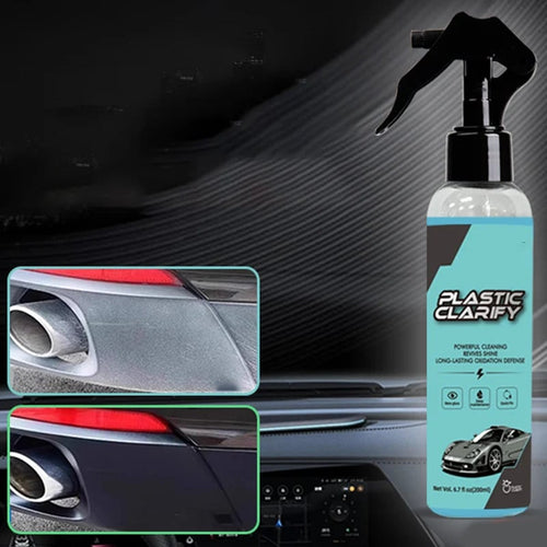 🔥 Car Plastic Restorer, Quick Polish for Color Restoration & Protection on Car Panels, Tires & Dashboards, Easy to Use, Long-Lasting Protection, Car Detailing Products 🚗✨