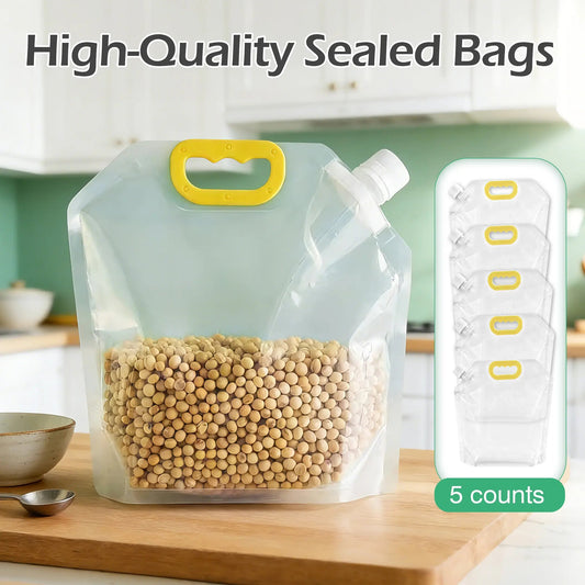 5 Counts Reusable Food Sealed Bags