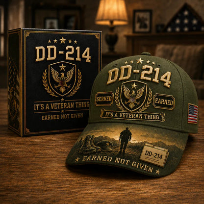 🔥LAST DAY 50% OFF - 🇺🇸 DD-214 Served Earned Commemorative Cap🧢✨(Breathable & Lightweight Comfort & Unisex Fit)