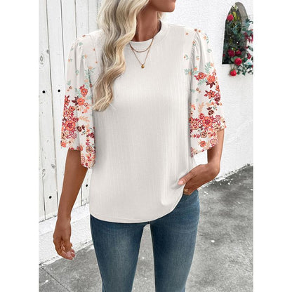 🔥Limited Time 49% Off✨Women's T Shirts Tops Casual Loose Stretchy Ribbed Shirts