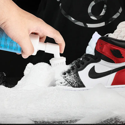 🛡️Last Day 55% OFF🛡️ Shoe Cleaner Kits (9.17 oz), Water-Free Foam Shoe Cleaner with Shoe Brush and Shoe Cloth, Sneaker Care