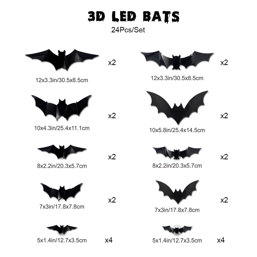 🦇 Halloween Sale: 3D LED Flying Bat Wall Decor – Create a Spooky Atmosphere in Minutes