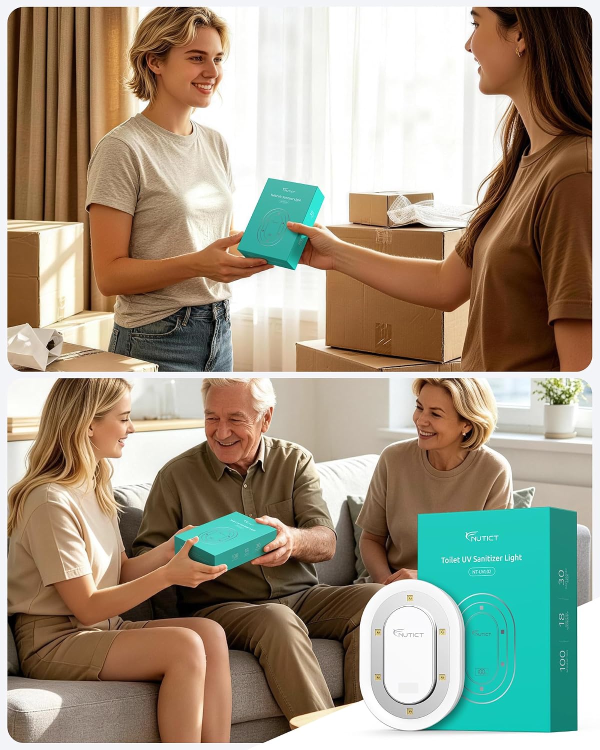 🚽Automatic UV‑C Toilet Sanitizer Light