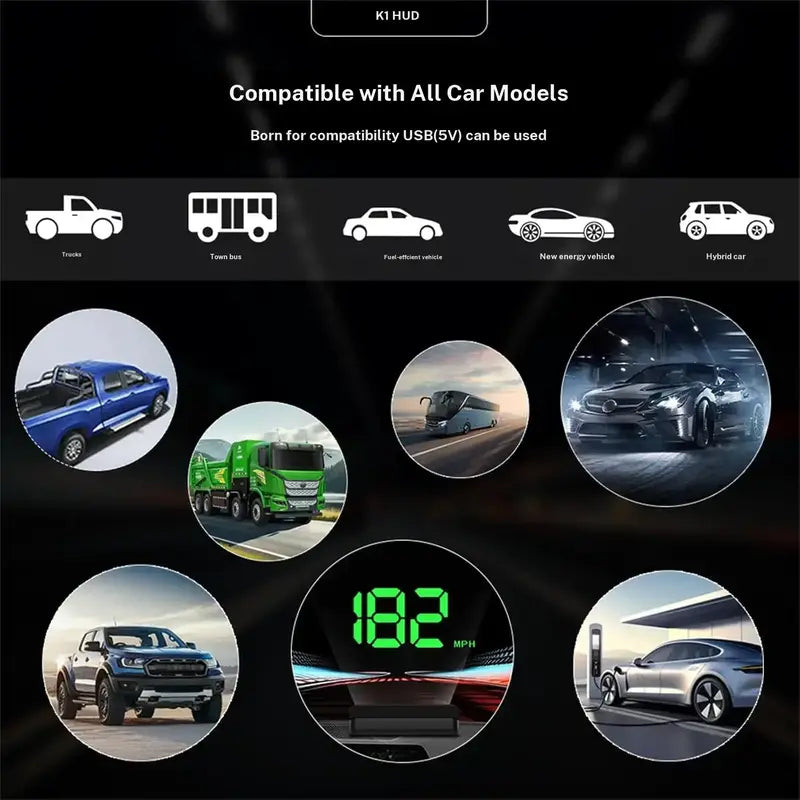 🚗 Smart HUD Speedometer – Upgrade Your Car With A Clear Windshield Speed Display
