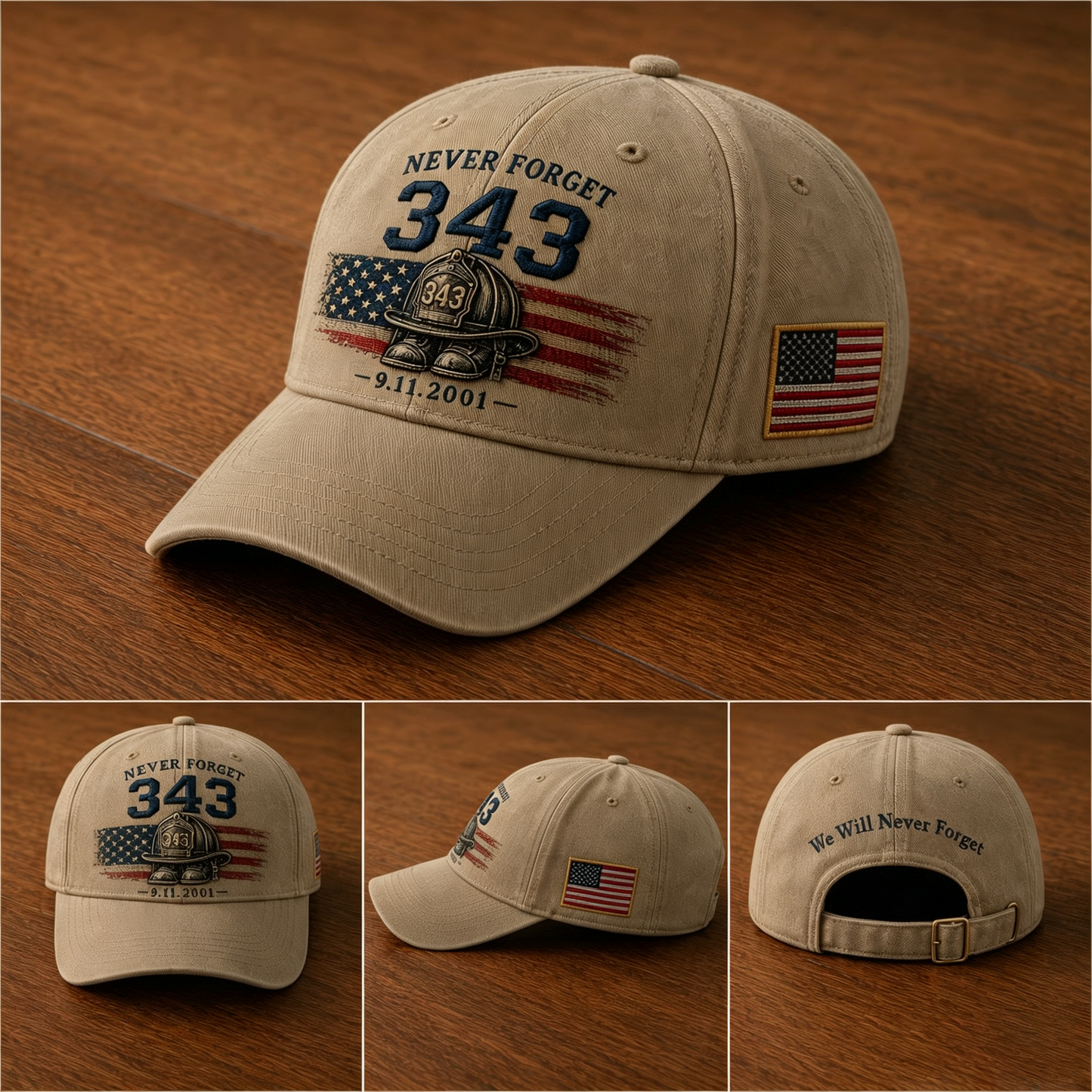 🧢Never Forget 343 Memorial Cap 🎁 Buy the Cap Get the Matching Tribute Coin FREE