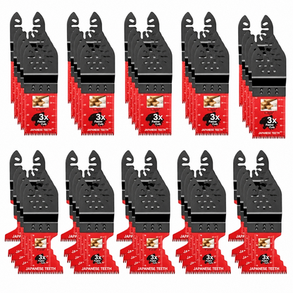 Japanese-Tooth Oscillating Multi-Tool Blades — Universal Quick-Fit