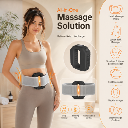 ⚡Deep Tissue Ring Fascia Massager | 9 Modes Rechargeable Muscle Relief Tool