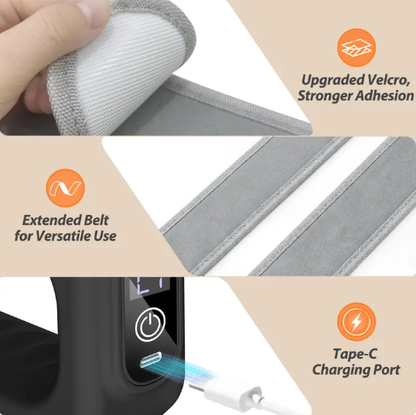 🚨 BLACK GONE! ACT FAST ⚡2026 New Fascia Ring R10™ 🔥 Cordless Waist & Back Muscle Recovery Massager | Adjustable Fit Up to 55'