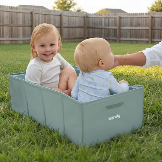 🎉⏰49% OFF🔥  Foldable Portable Toddler Bath Tub, Indoor & Outdoor Travel Baby Bathtub 🛁👶