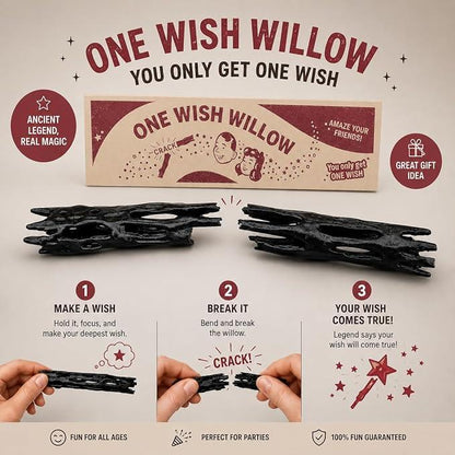 🔥One Wish Willow - Fun Magic Wish Stick Novelty Gag Gift
