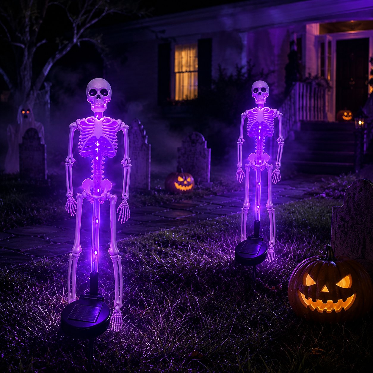 🔥HOT SALE🔥💀 Solar Skeleton Yard Stake