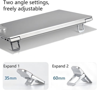 2 Pcs Zinc Alloy Foldable Laptop Stand