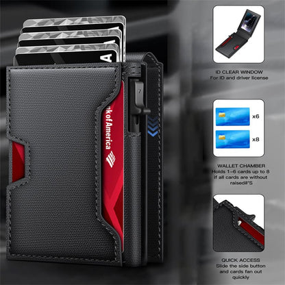 🔥 Men's RFID Minimalist Bifold Wallet