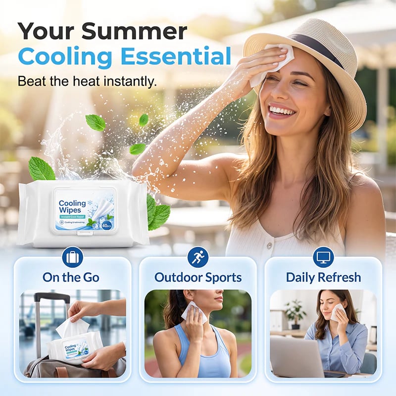 Portable Refreshing Wet Wipes for Gym