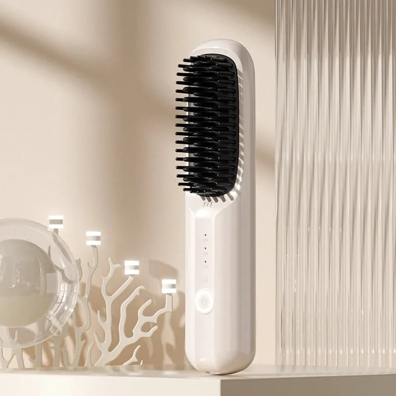📍USB Cordless Negative Ion Hair Straightening Comb