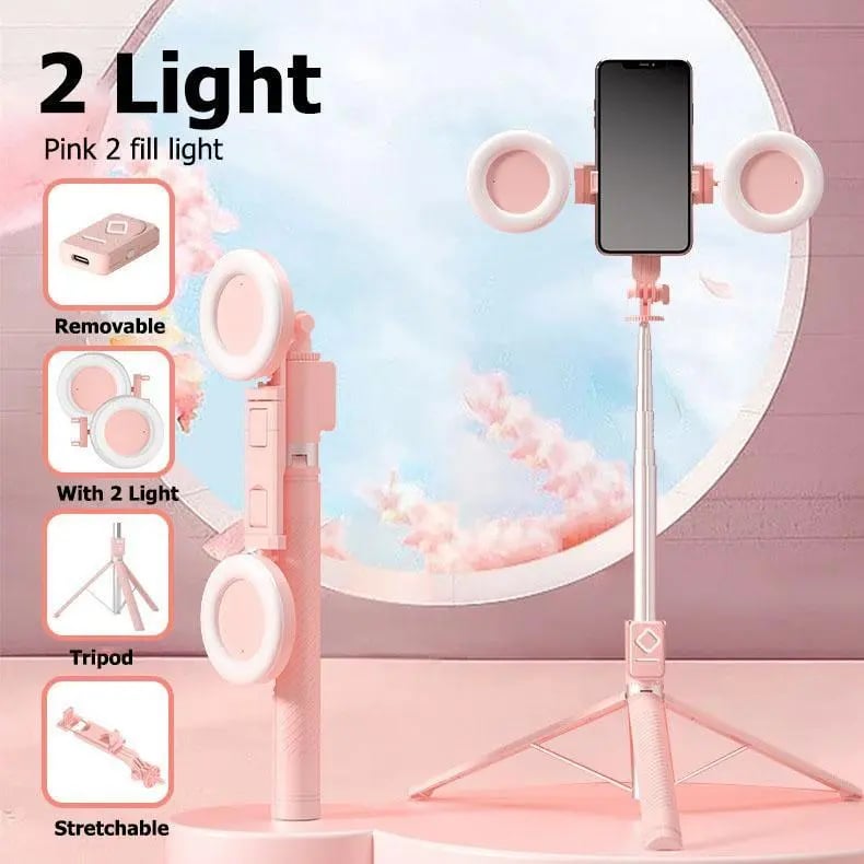 🔥Last Day Discount 49% Off📱New 6 in 1 Selfie Stick With Fill Light