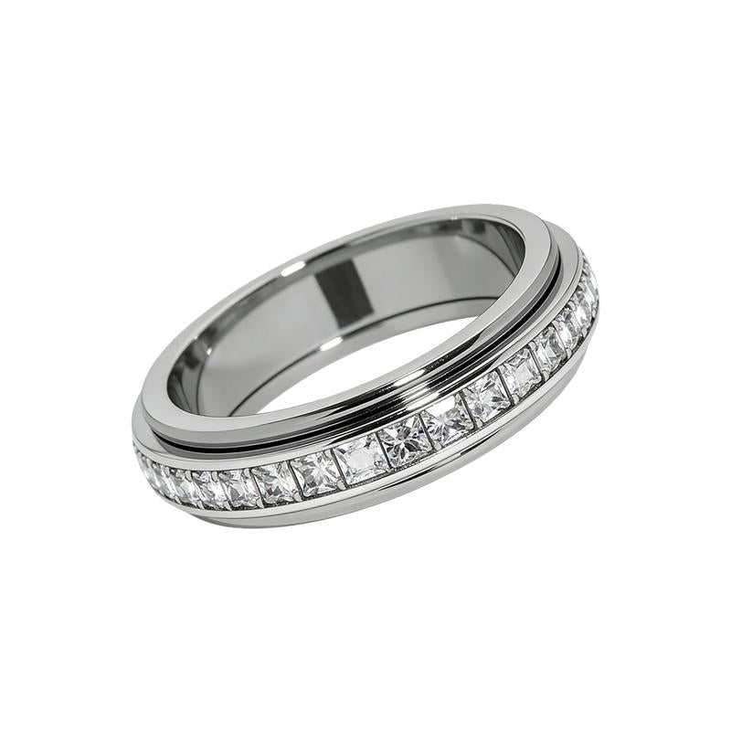 💍Anxiety Rings for Women and Men Titanium Steel Spinner Fidget Band Rings