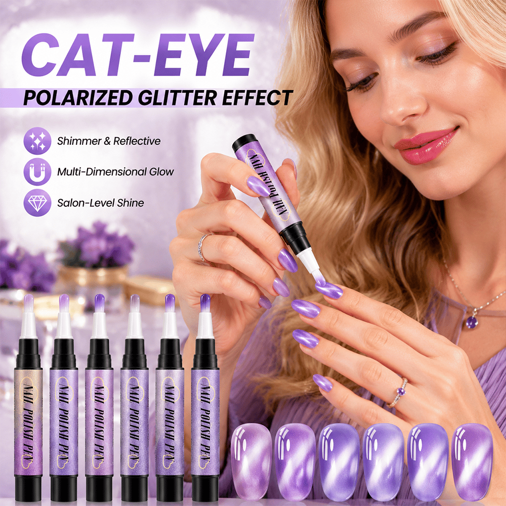 💅 6PCS One-Step Gel Nail Art Pen Set – Salon Beauty at Home