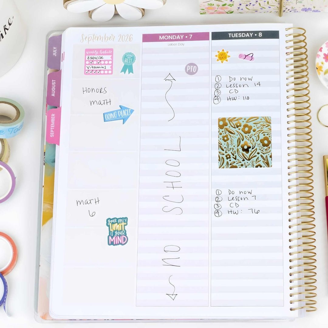 📚🧑‍🏫 2026-27 Teacher Planner | Interchangeable Cover (✨Hardcover)
