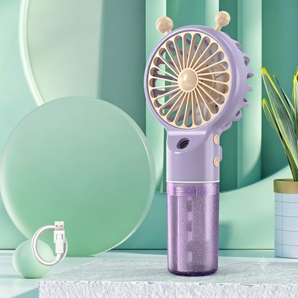 Portable Handheld Mist Cooling Fan