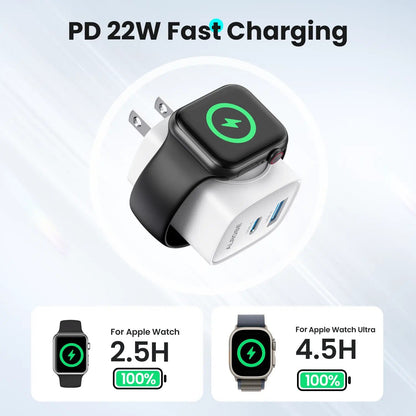 ⚡Hot Sales 49% OFF🔥 3-in-1 Magnetic Wireless Cordless PD USB-C Wall Charger Block - 20W Fast Charging, Includes Cable