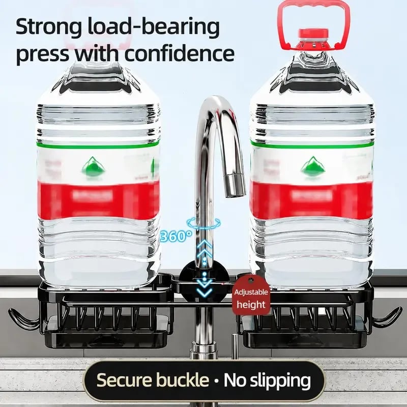 🚰Sink Organizer Rack for Kitchen and Bathroom,Scrubbers, Soap,Brush