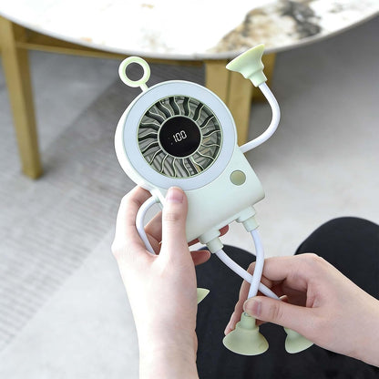 🌟🤖 Cute Robot Shaped Multi-scene Portable Desk Fan