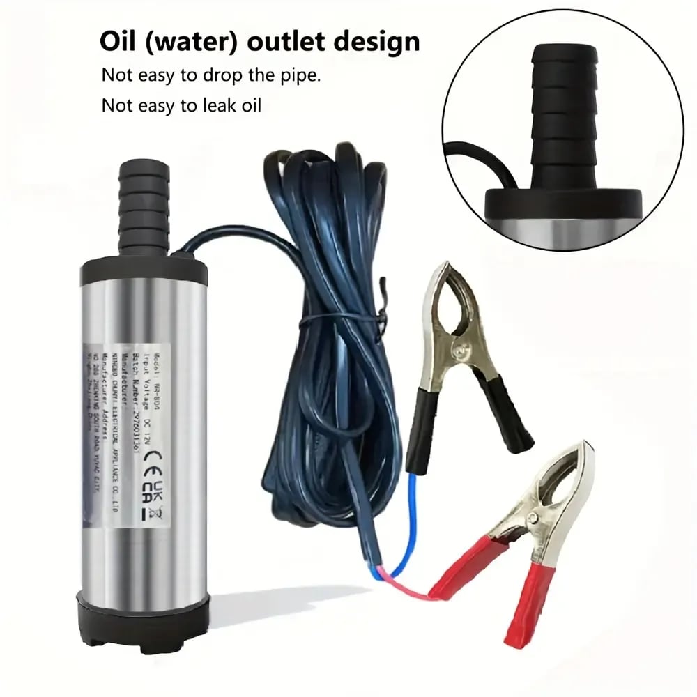 🔥Father's Day Sale 29% OFF🚜 DC 12V Portable Submersible Fuel Transfer Pump