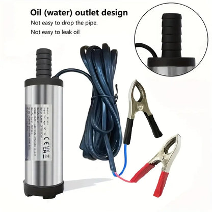 🔥Father's Day Sale 29% OFF🚜 DC 12V Portable Submersible Fuel Transfer Pump