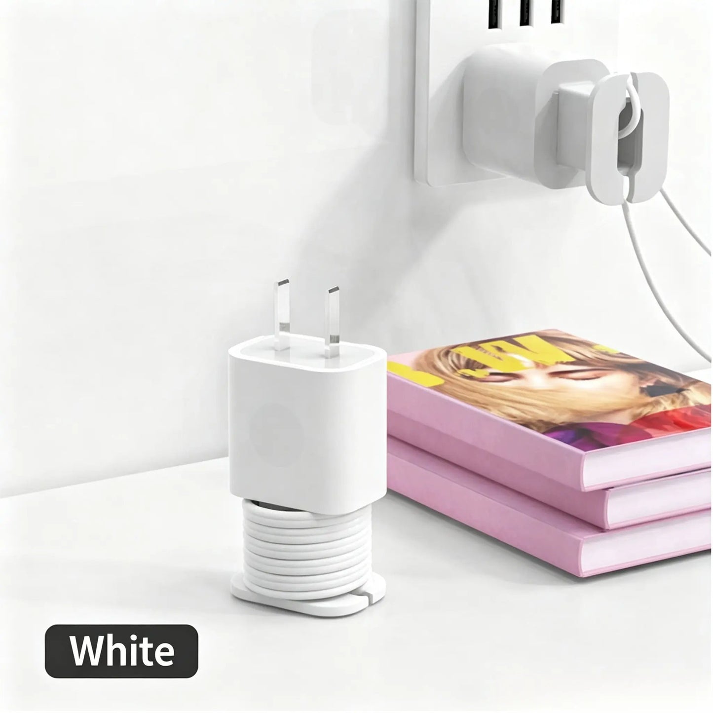 💥Buy 1 get 1 free 🔥2-in-1 Silicone Charger Protector with Cord Wrap for 18W/20W Adapters ✅
