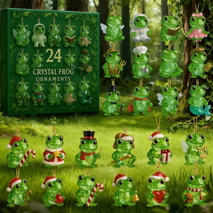 🐸 Frog Advent Calendar 2026 – 24 Days Crystal Forest Frog Ornaments