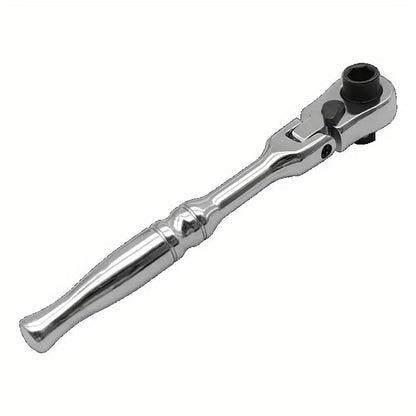 🔧 1/4' Flexible Head Ratchet Wrench | 72‑Tooth Compact Socket Spanner for Tight‑Space Repairs
