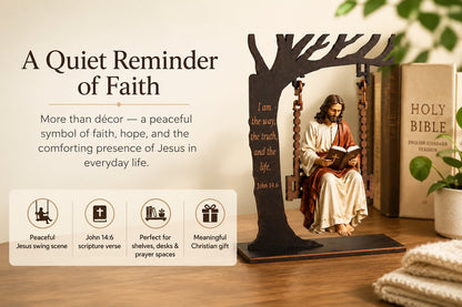 ✝️ Christian Jesus Swing Table Decor🎁